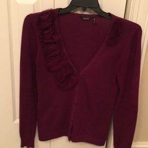 Sm maroon embellished sweater